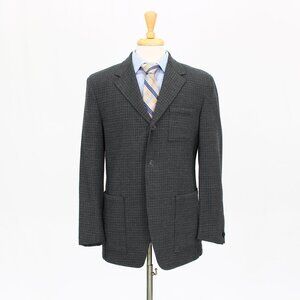 Arthur Chapnik 40S Gray Check 3-Button Sport Coat Blazer Jacket O629
